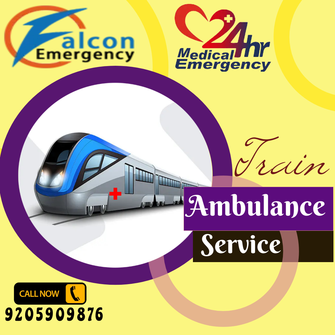 Use Falcon Emergency Train Ambulance Services in Delhi with Healthcare Assistance