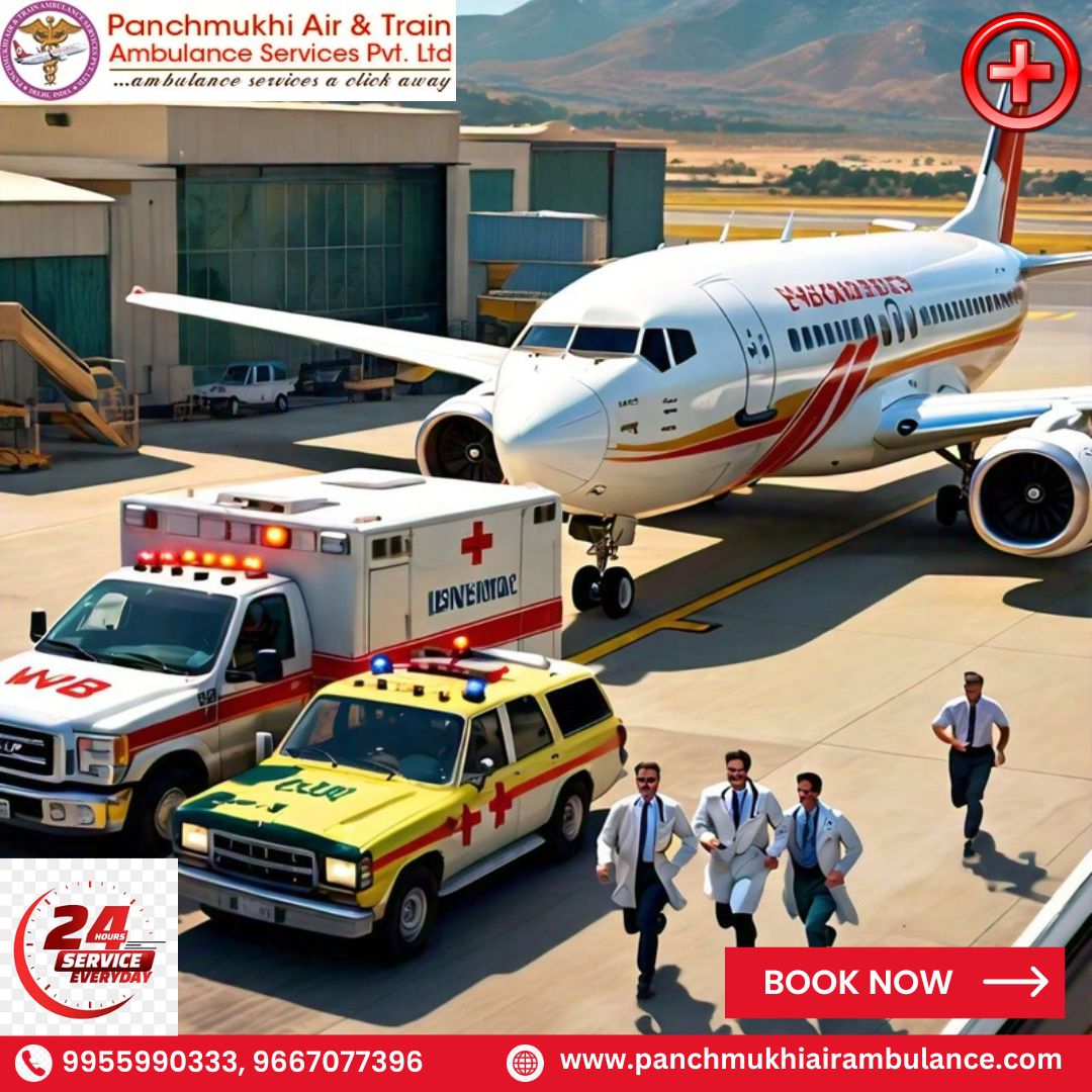 Pick Affordable Price Panchmukhi Air Ambulance Services in Guwahati with Medical Care