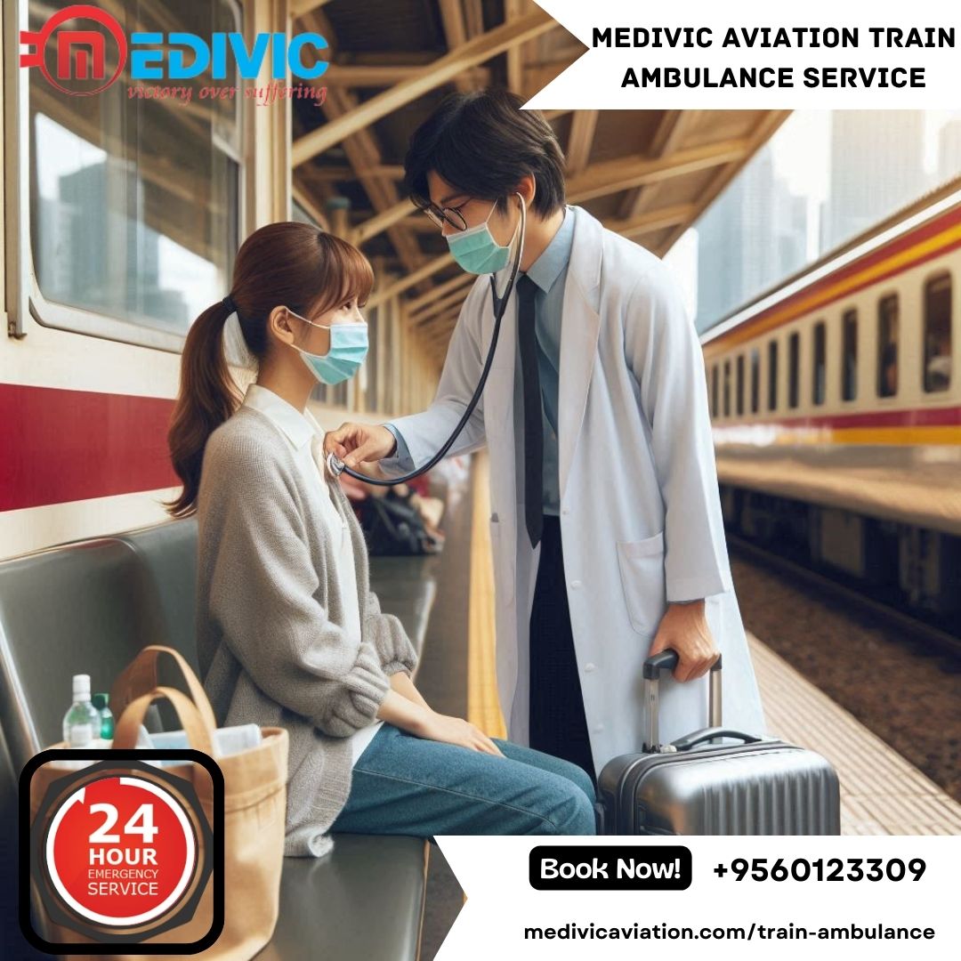 Hire Medivic Aviation Train Ambulance from Allahabad with Life-Care Medical Facilities 