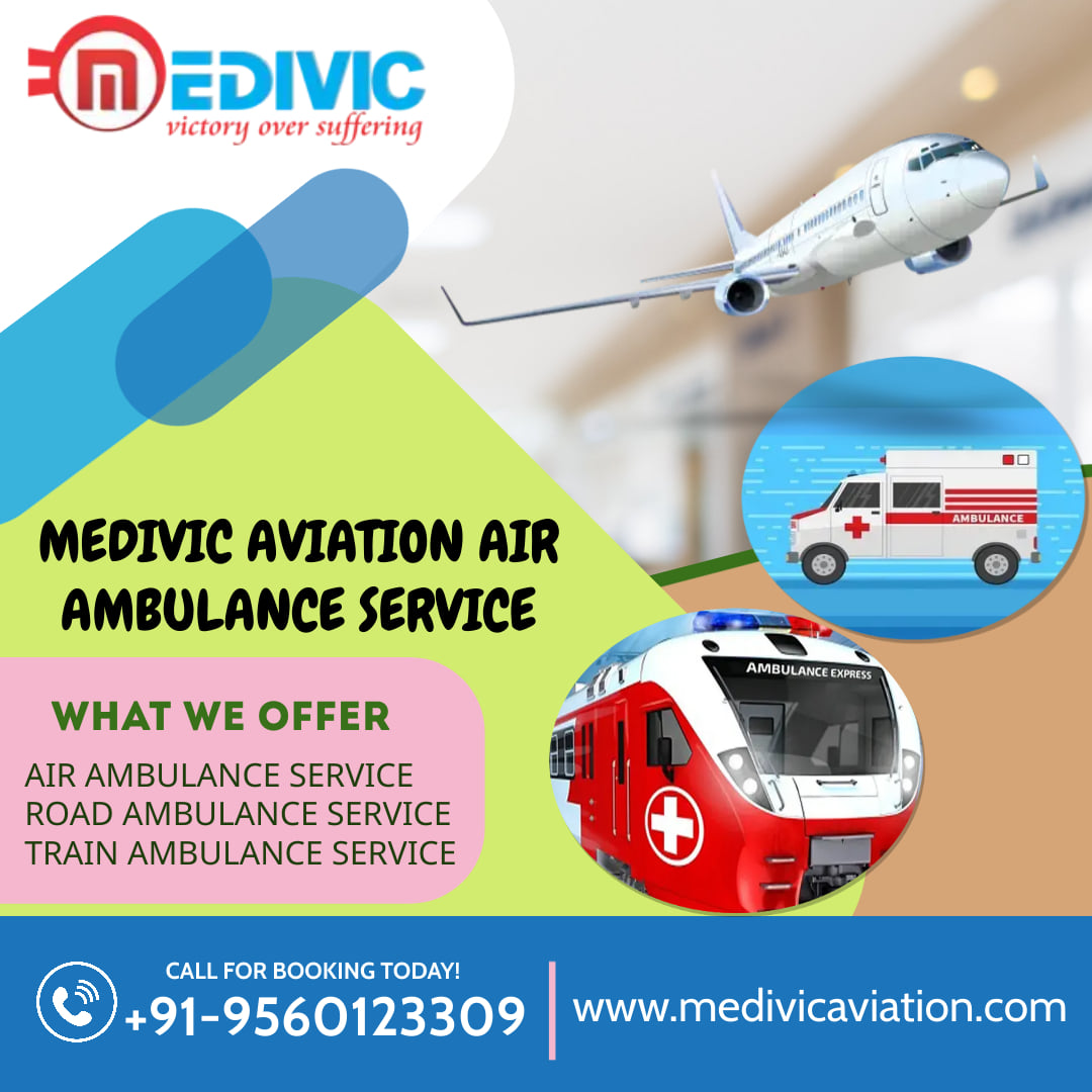 Hire Medivic Aviation Train Ambulance from Mumbai with Complete Medical System 