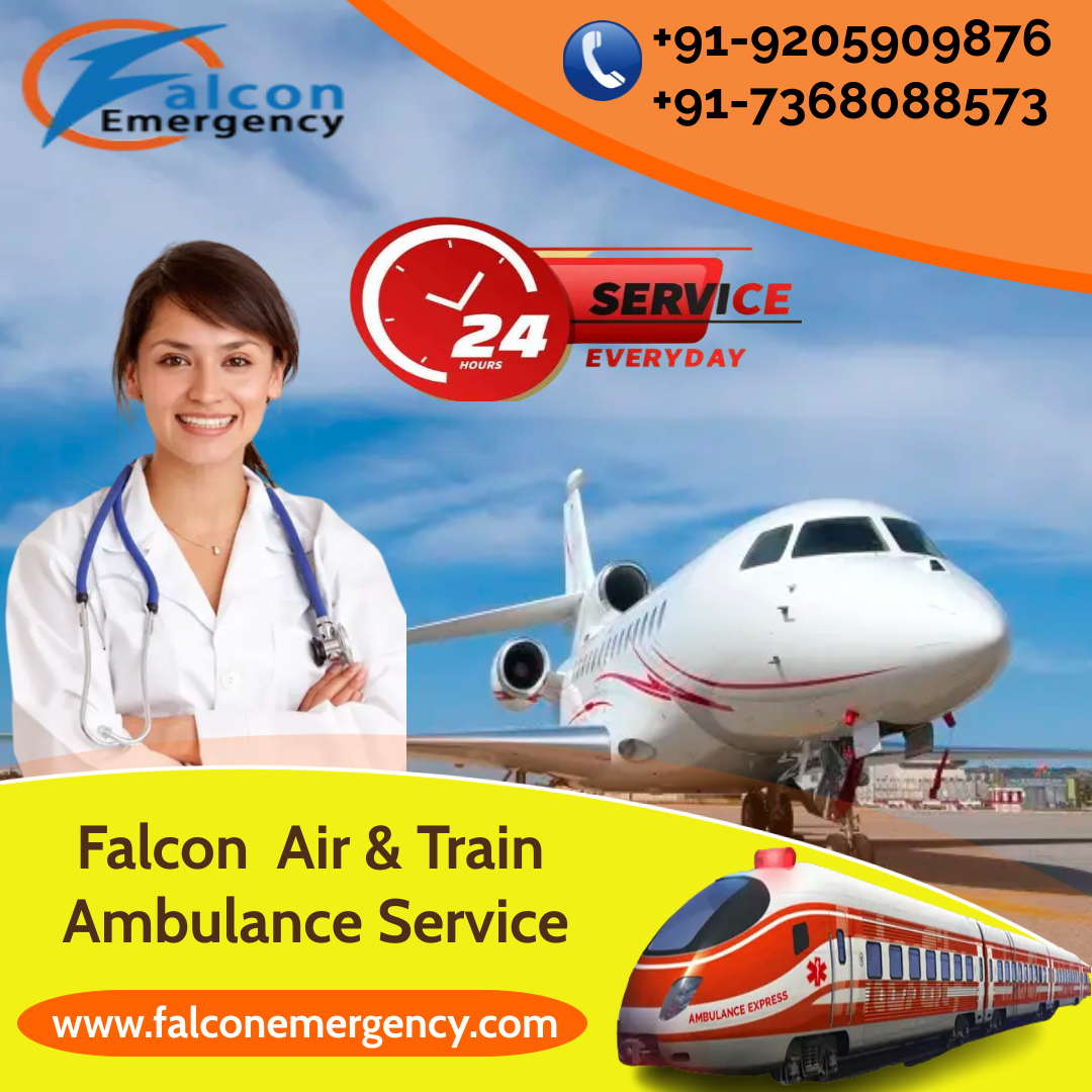 With Superb Medical Assistance Use Falcon Train Ambulance Services in Kolkata