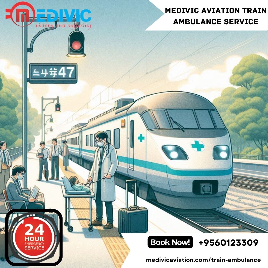 Hire Medivic Aviation Train Ambulance from Raipur with the Best Medical Service 