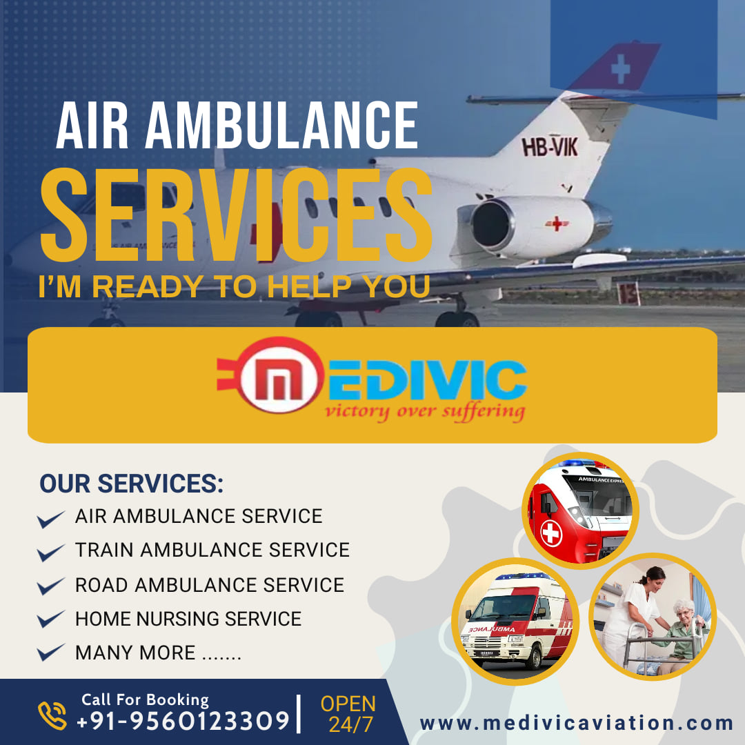 With Life-Saving ICU Setup Book Medivic Aviation Train Ambulance Services in Raigarh