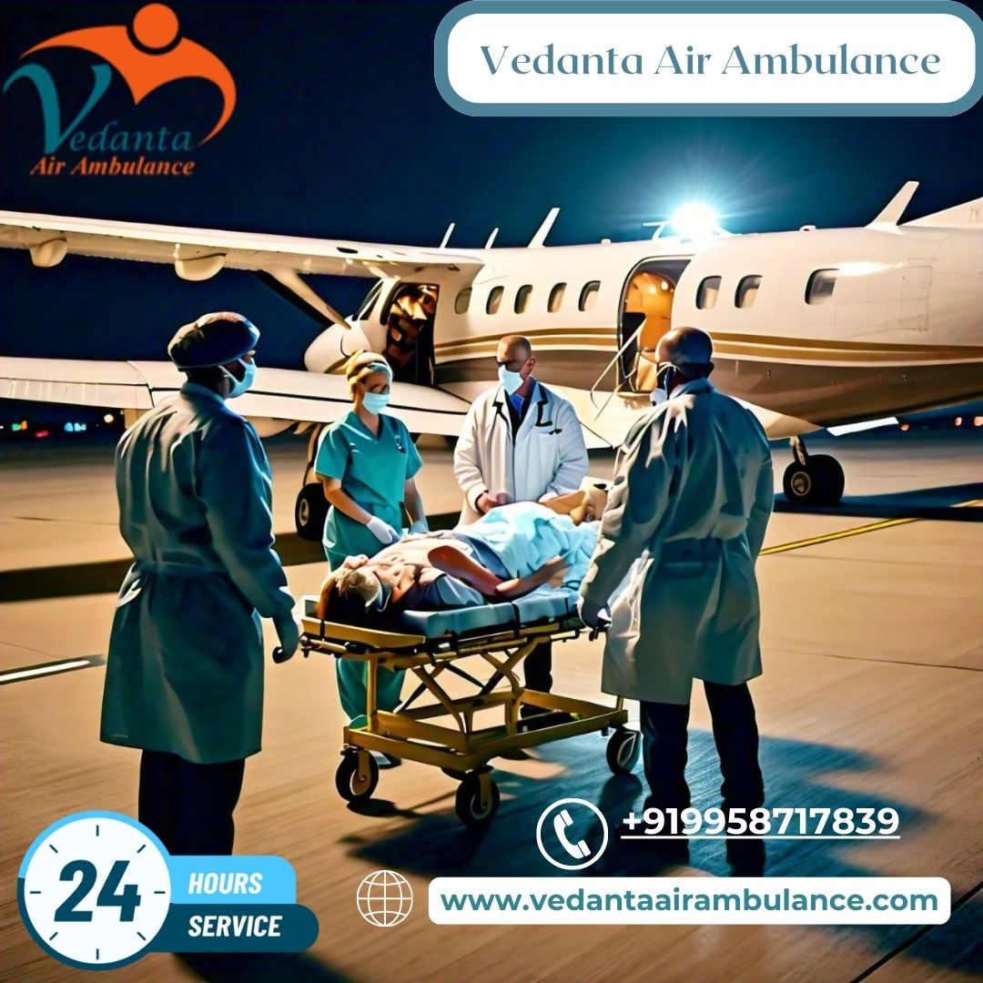 Take Advanced Vedanta Air Ambulance Service in Siliguri with Life-Saving Medical Machine