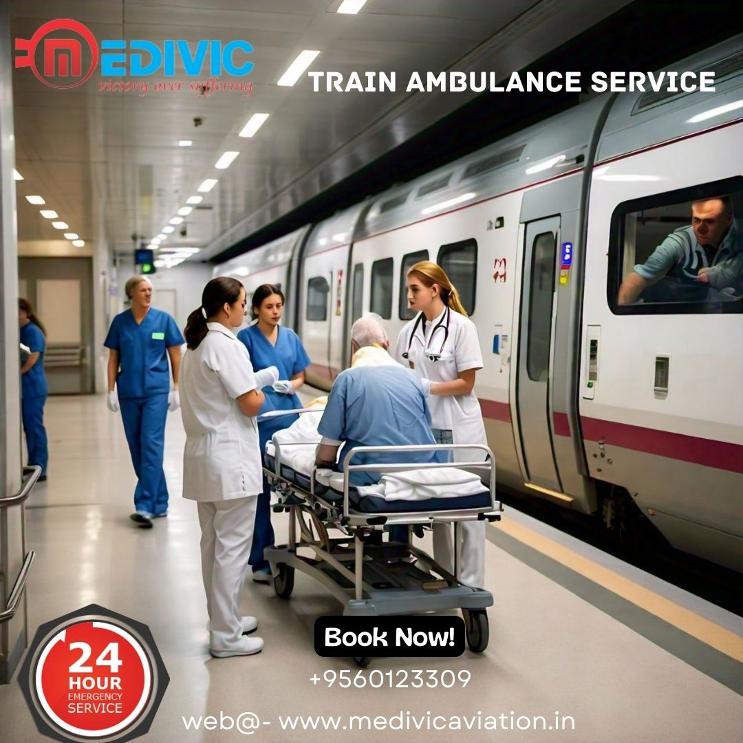 Avail of Advanced Medivic Aviation Train Ambulance Services in Raipur with Top Medical Facilities  