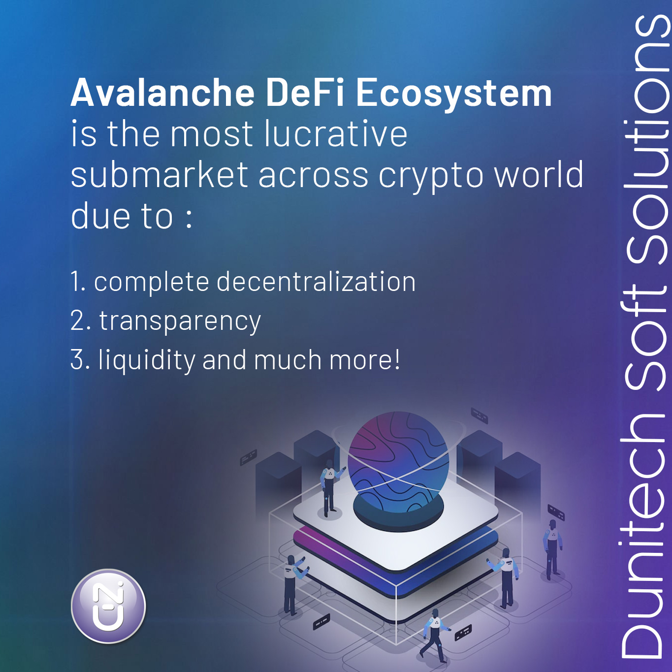 DeFi Development Company for Enterprises and Startups - Dunitech