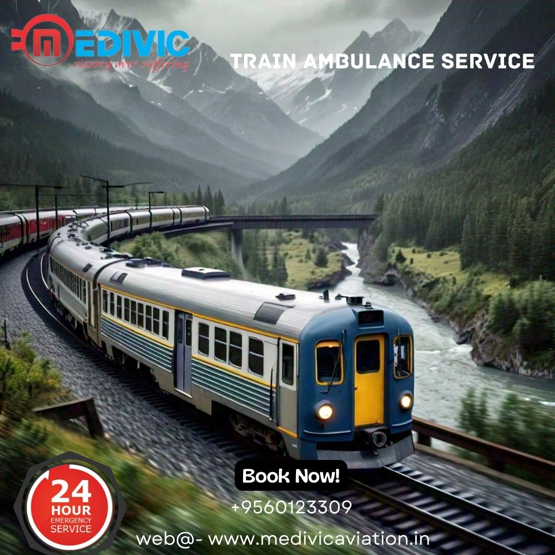 For Advanced Ventilator Setup Avail of Medivic Aviation Train Ambulance Services in Mumbai