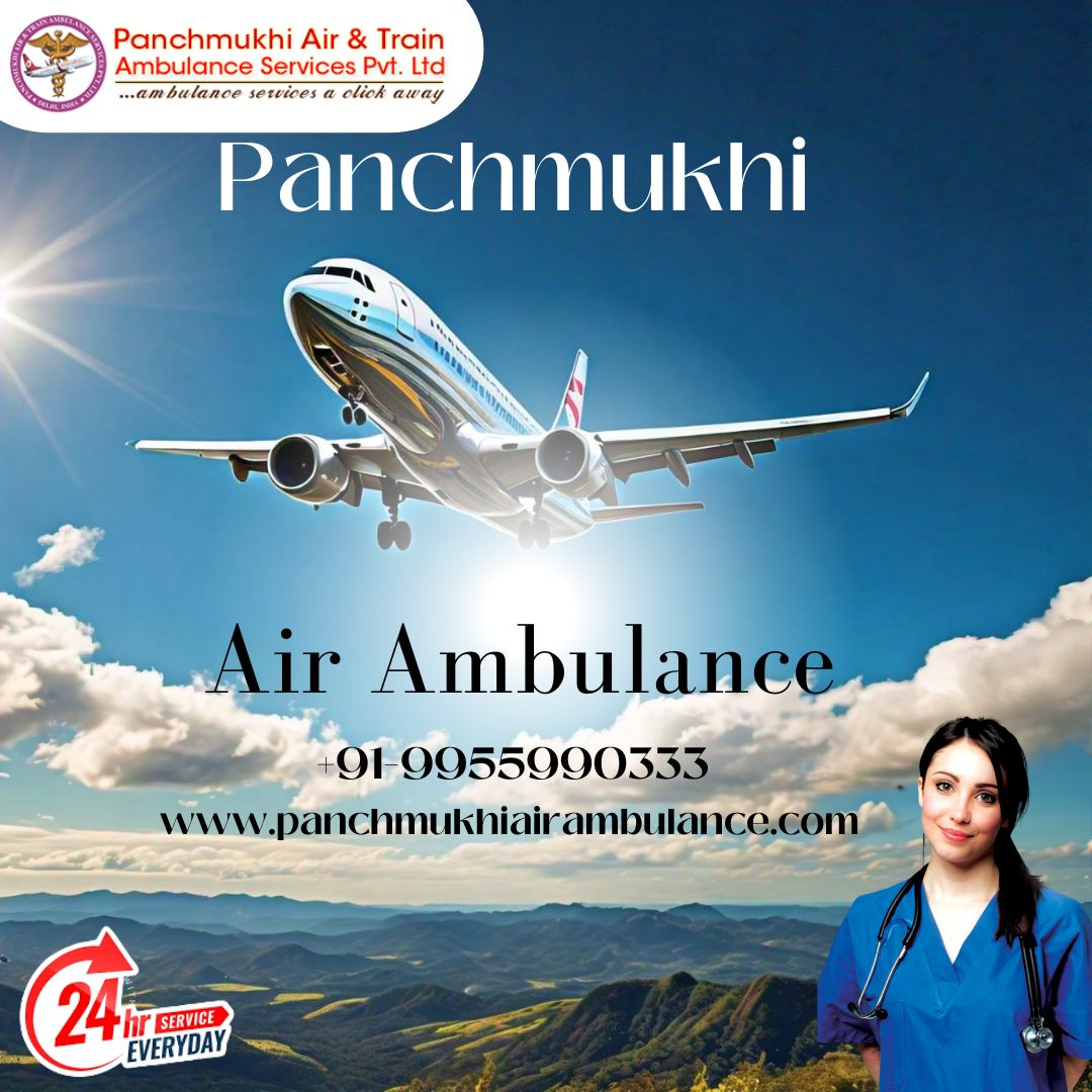 Take ICU-Based Panchmukhi Air Ambulance Services in Raipur at Minimum Fare