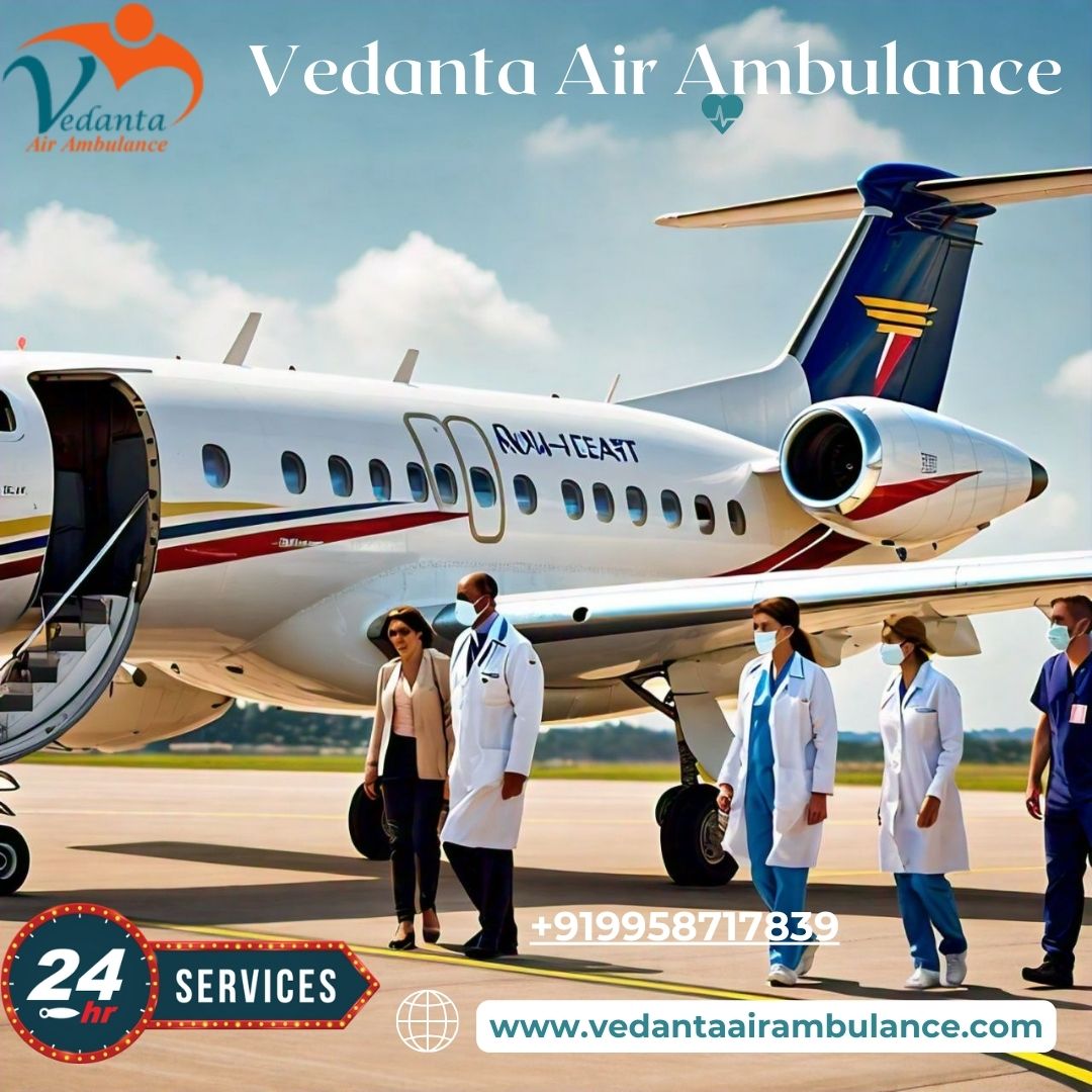 Avail of Advanced Vedanta Air Ambulance Services in Guwahati with Ventilator Setup 