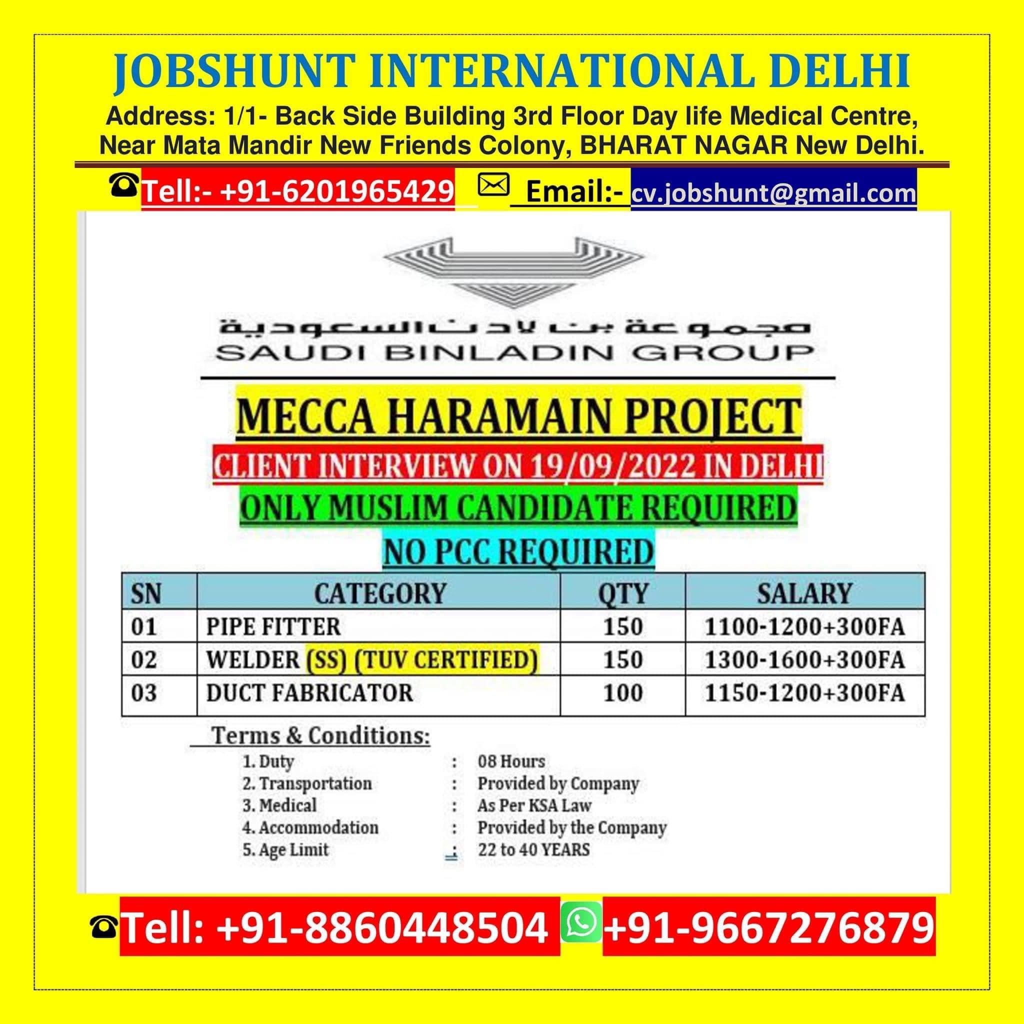Jobshunt international Delhi  Required