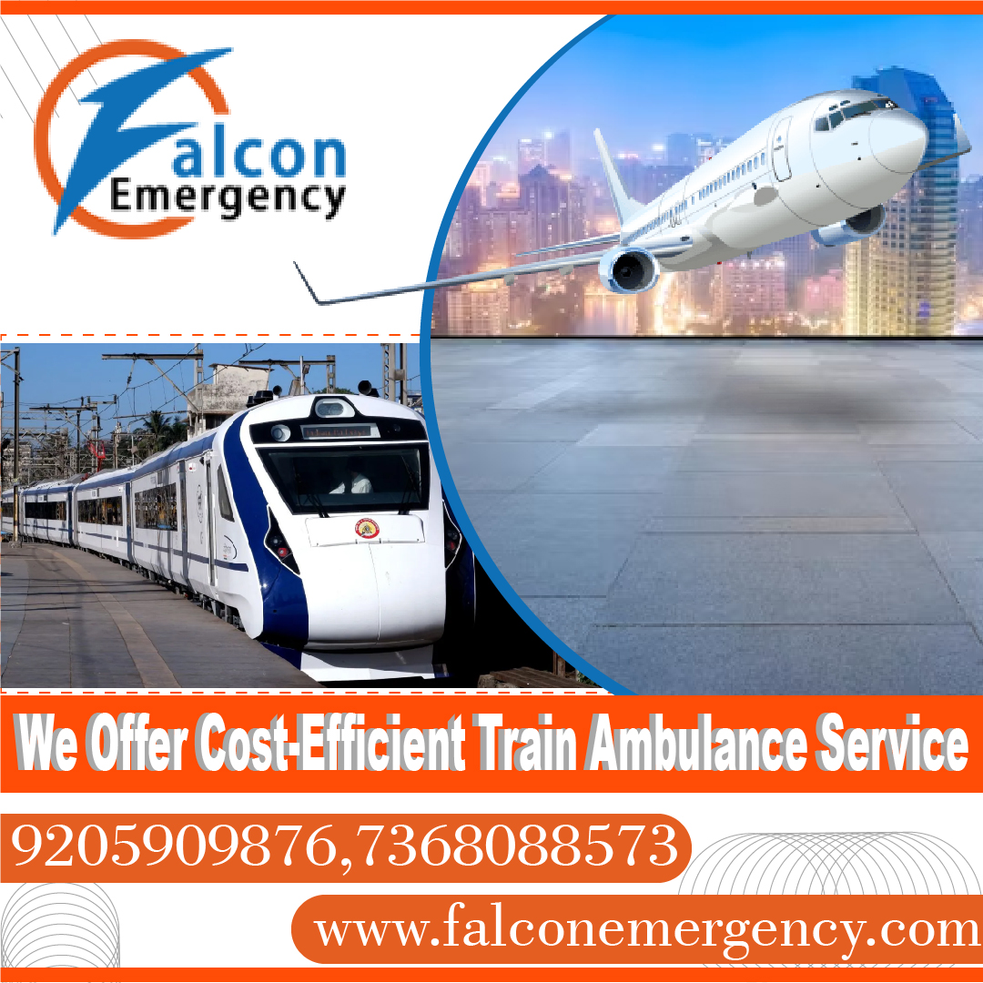 At Nominal Fare Hire Falcon Train Ambulance Services in Patna with Proper Care