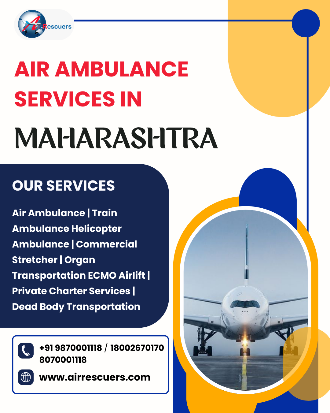 Trusted and Cost-Effective Air Ambulance in Maharashtra