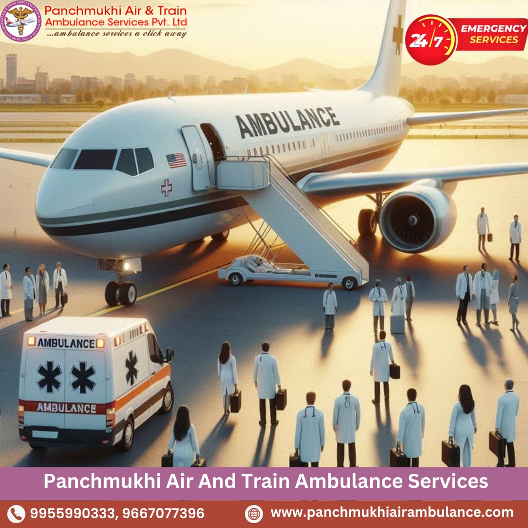 Book Panchmukhi Air and Train Ambulance Services in Bhopal with Hi-tech Medical Care