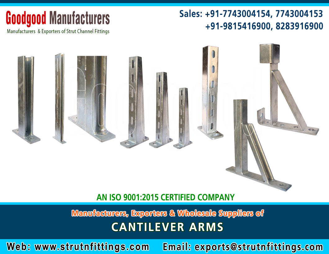 Cantilever Arms manufacturers suppliers wholesale exporters in India https://www.strutnfittings.com +91-77430-04154, +91-77430-04153, +91-98154-16900